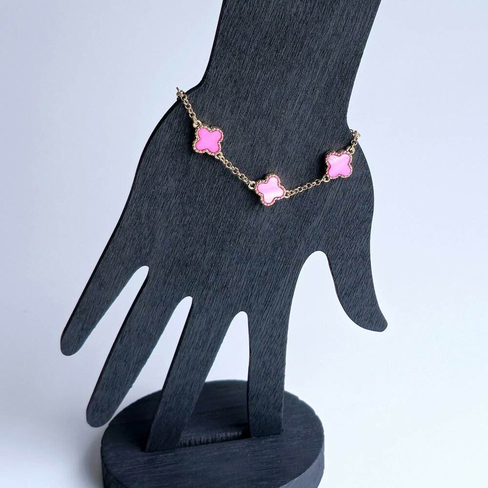 Gold‎ and Pink Bracelet